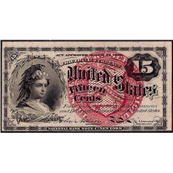 March 3, 1863 Fourth Issue Fifteen Five Cent Fractional Currency Note