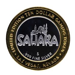 .999 Silver Sahara Las Vegas, Nevada $10 Casino Limited Edition Gaming Token