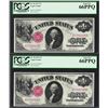 (2) Consecutive 1917 $1 Legal Tender Notes Fr.36 PCGS Gem New 66PPQ