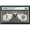 Image 1 : 1899 $1 Black Eagle Silver Certificate Note Fr.236 PMG Choice Uncirculated 64EPQ