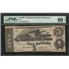 Image 1 : 1863 $5 Confederate States of America Note T-60 PMG Extremely Fine 40EPQ