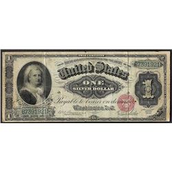 1886 $1 Martha Washington Silver Certificate Note Fr.215