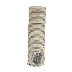 Roll of (50) 1955-S Brilliant Uncirculated Roosevelt Dimes