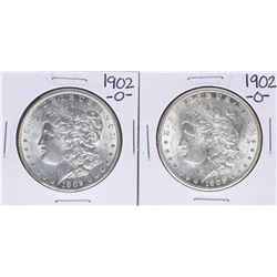 Lot of (2) 1902-O $1 Morgan Silver Dollar Coins