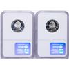 Image 2 : Lot of (2) 1999-S Georgia & New Jersey Silver Quarter Coins NGC PF69 Ultra Cameo