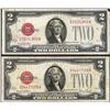 Image 1 : Lot of (2) 1928G $2 Legal Tender Notes