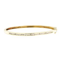 14KT Yellow Gold 0.85 ctw Diamond Bangle Bracelet