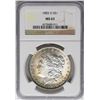 Image 1 : 1883-O $1 Morgan Silver Dollar Coin NGC MS63 Nice Toning