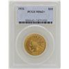 1932 $10 Indian Head Eagle Gold Coin PCGS MS62+
