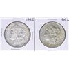 Image 1 : Lot of (2) 1892 $1 Morgan Silver Dollar Coins