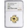 2007 $25 Australia Year of the Pig Gold Coin NGC MS68