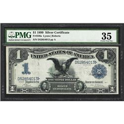 1899 $1 Black Eagle Silver Certificate Note Fr.226a PMG Choice Very Fine 35