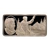 500 Grain Sterling Silver Franklin Mint 100 Greatest Americans Ingot