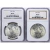 Image 1 : Lot of 1922-1923 $1 Peace Silver Dollar Coins NGC MS65