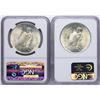 Image 2 : Lot of 1922-1923 $1 Peace Silver Dollar Coins NGC MS65
