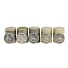 Image 1 : Lot of (5) Rolls of (20) 1963-D Brilliant Uncirculated Franklin Half Dollars