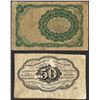 Image 2 : Lot of (2) Misc Fractional Currency Notes