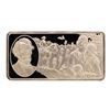 Image 1 : 500 Grain Sterling Silver Franklin Mint 100 Greatest Americans Ingot