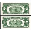 Image 2 : Lot of (2) Consecutive 1953 $2 Legal Tender Notes