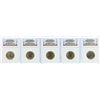 Image 1 : Lot of (5) 2007-P George Washington Presidential Dollar Coins NGC BU FDOI
