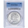 Image 1 : 1881 $1 Morgan Silver Dollar Coin PCGS MS62