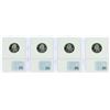 Image 2 : Lot of (4) 2001-S State Silver Quarter Coins NGC PF69 Ultra Cameo
