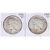 Lot of 1935-S & 1935-D $1 Peace Silver Dollar Coins