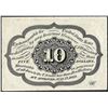 Image 2 : July 17, 1862 10 Cents First Issue Fractional Currency Note