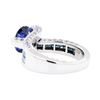Image 3 : 18KT White Gold 4.57 ctw Sapphire and Diamond Ring