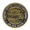 Image 1 : .999 Silver Nugget Sparks, Nevada $20 Casino Limited Edition Gaming Token