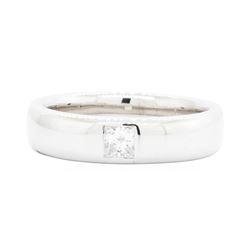 14KT White Gold Men's 0.30 ctw Diamond Ring