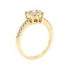 Image 4 : 14KT Yellow Gold 0.58 ctw Diamond Ring