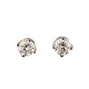 0.20 ctw Diamond Stud Earrings - 14KT White Gold
