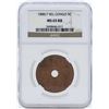 Image 1 : 1888/7 Belgian Congo 5 Centimes Coin NGC MS65RB