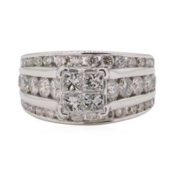 0.65 ctw Diamond Wedding Ring - 14KT White Gold