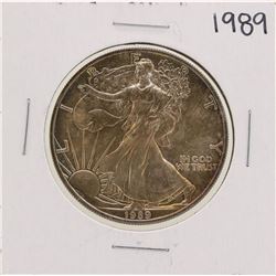 1989 $1 American Silver Eagle Coin Nice Toning