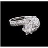0.76 ctw Diamond Ring - 14KT White Gold