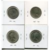 Image 2 : 4 CNDN SILVER QUARTERS 1952, 66, 67, 68