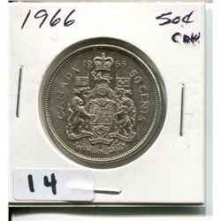 1966 CNDN SILVER 50 CENT PC