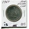Image 1 : 1967 CNDN SILVER 50 CENT PC
