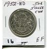 Image 1 : 1952 CNDN SILVER 50 CENT PC