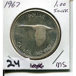 1967 CNDN SILVER DOLLAR