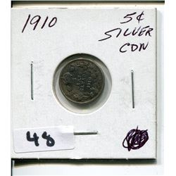 1910 CNDN SMALL 5 CENT PC