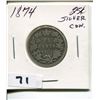 Image 1 : 1874 CNDN SILVER QUARTER