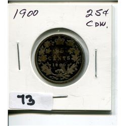 1900 CNDN SILVER QUARTER