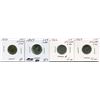 Image 1 : 4 CNDN SILVER DIMES 1950, 57, 62, 64