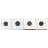 Image 2 : 4 CNDN SILVER DIMES 1950, 57, 62, 64