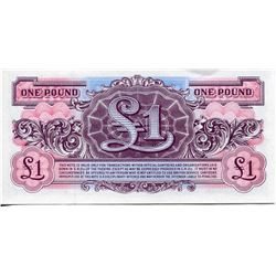 BRITISH ARMED FORCES PAPER CURRENCY 1 POUND NOTE