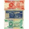Image 1 : SINGAPORE 3 PAPER CURRENCY $1, $5 & $10