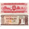 Image 2 : GUYANA PAPER MONEY $1 & $10